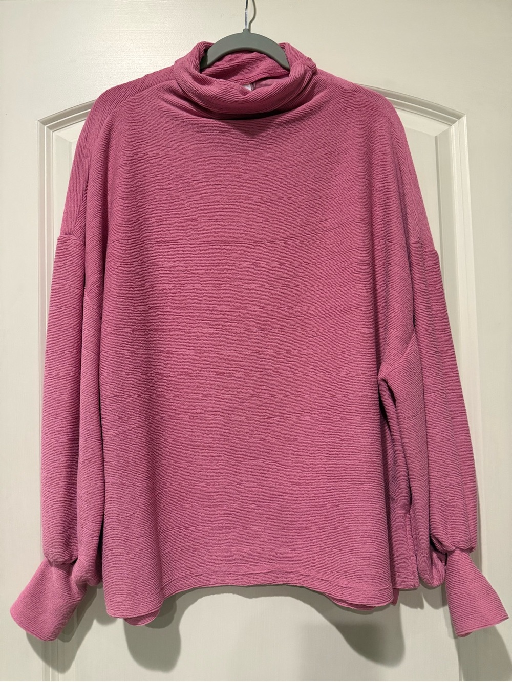 Women's Pink Cozy Turtleneck Sweater